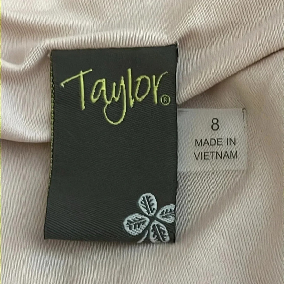 Taylor | midi Lace cream/tan empire waist dress Women size 8 Western Boho tiered - Picture 10 of 13